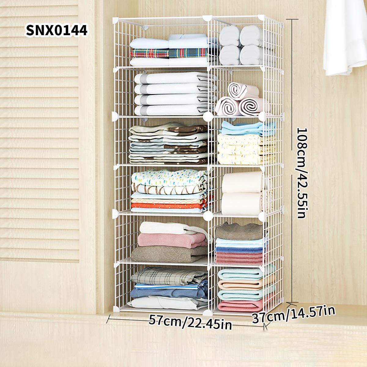 Sports Equipment Cabinet - Étagère de rangement superposée pour vêtements,