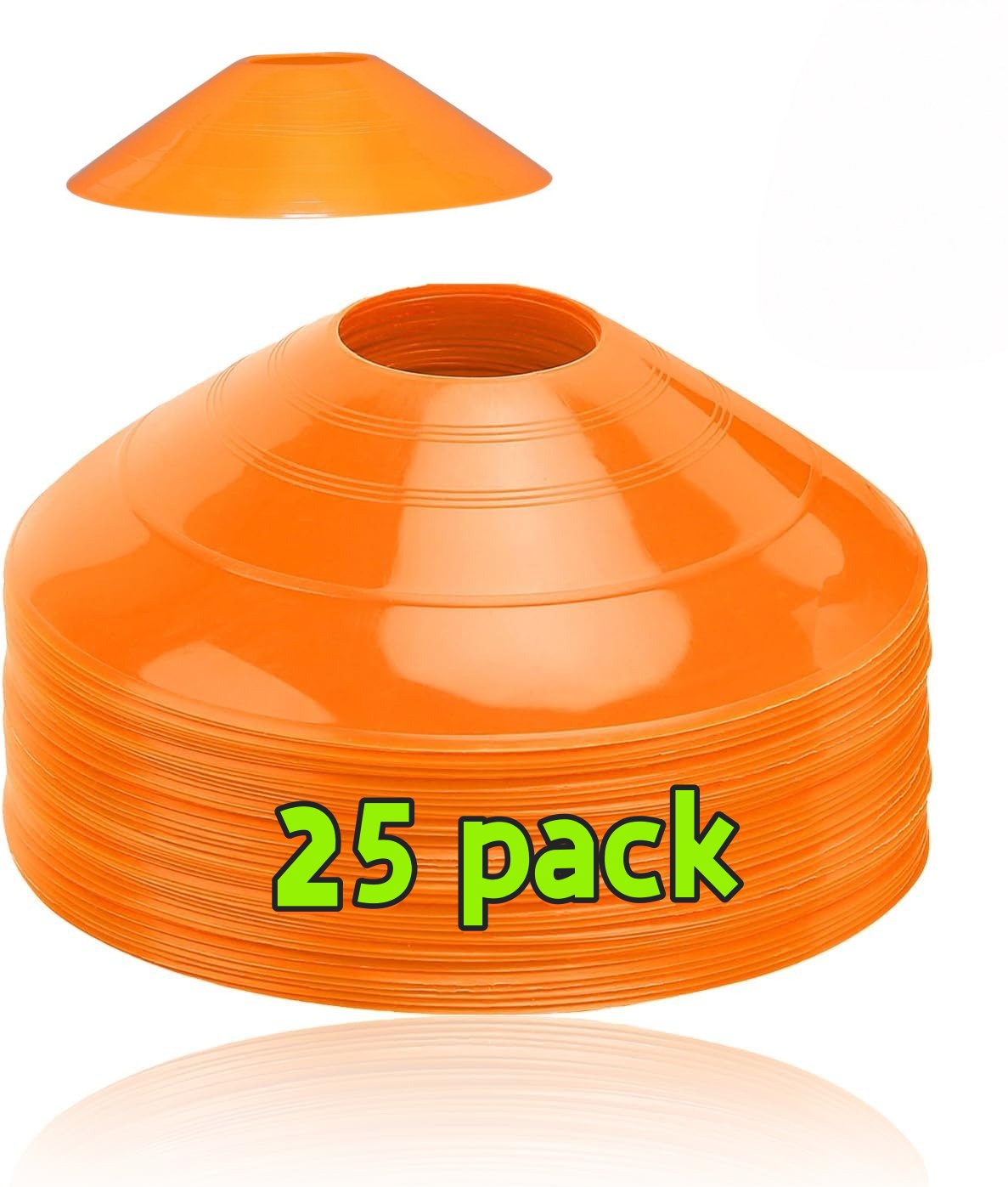 Sports Equipment Training - Lot de 25 cônes de football,